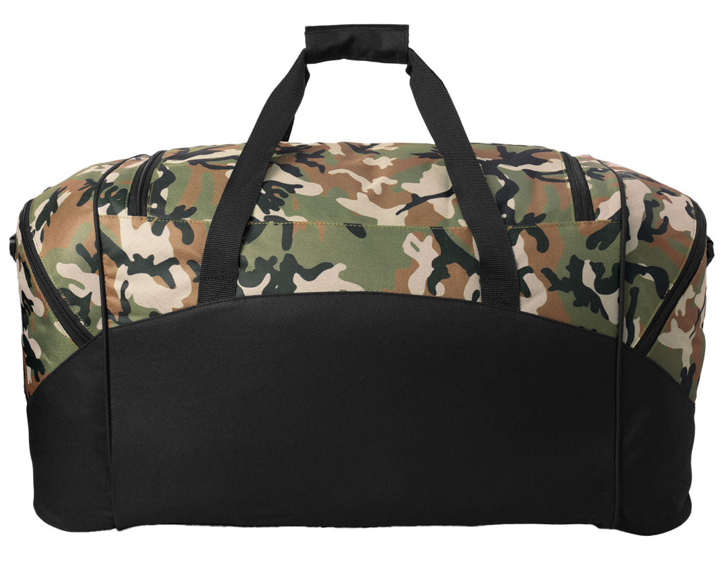 NC State Large Camo Duffel Bag Wolfpack Suitcase or Sports Gear Bag