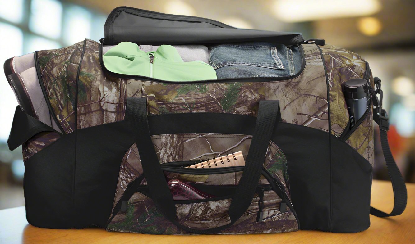 Camo Design Duffel Bag Gym Bag Weekender