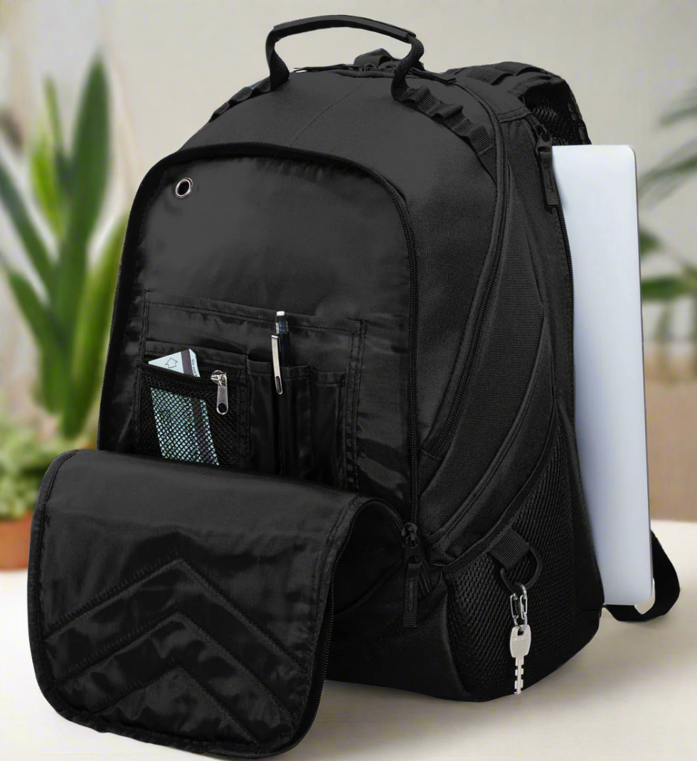 College Logo Laptop Backpack