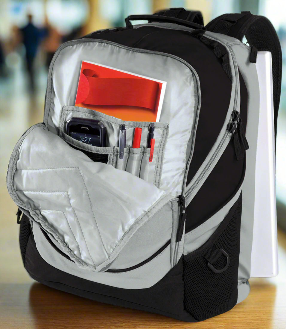 College Logo Laptop Backpack