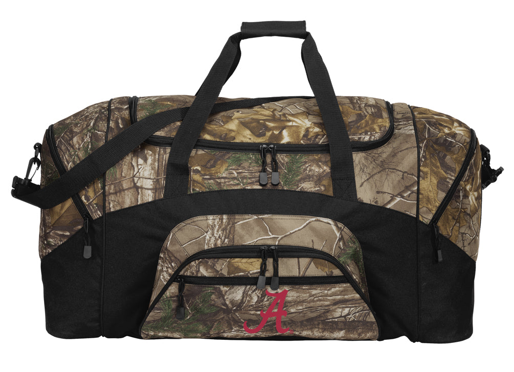 University of Alabama Camo Large Duffel Bag Alabama Suitcase Travel Bag or Sports Gear Bag