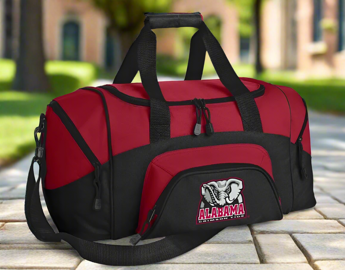 Alabama Small Duffel Bag University of Alabama Carryon Suitcase or Gym Bag