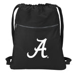 University of Alabama Canvas Drawstring Backpack Alabama Cotton Cinch Pack Bag