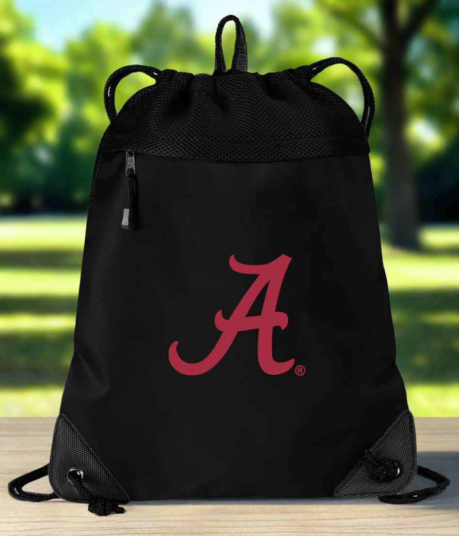 University of Alabama Drawstring Backpack Alabama Cinch Pack - Mesh & Microfiber