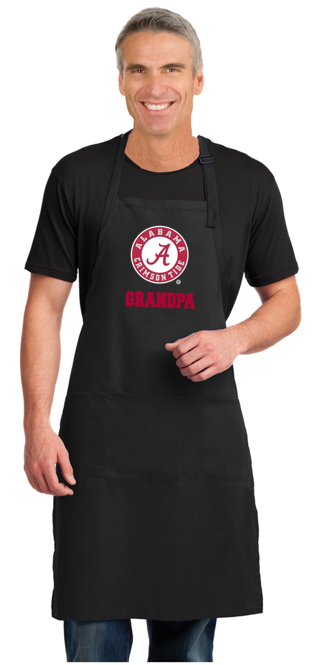 Alabama Logo Large Apron Alabama Apron - Adjustable with Pockets