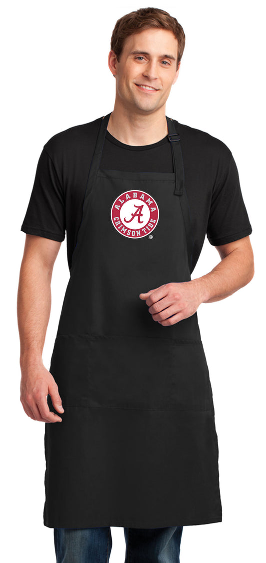 Alabama Logo Large Apron Alabama Apron - Adjustable with Pockets