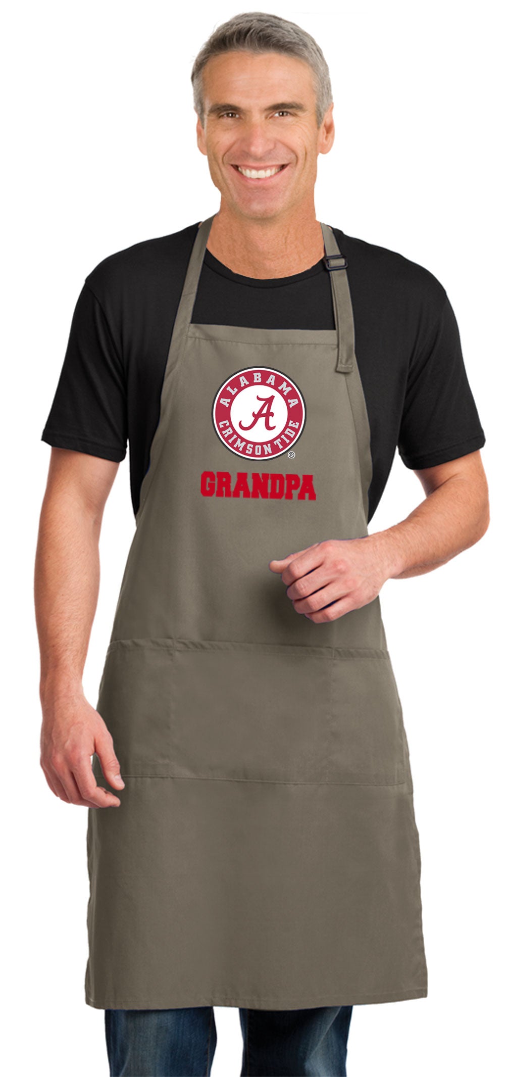 Alabama Logo Large Apron Alabama Apron - Adjustable with Pockets