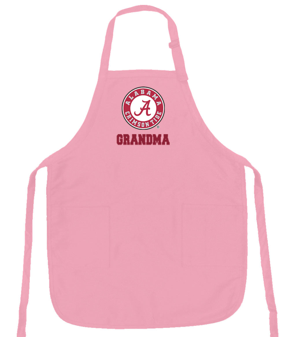 Alabama Logo Grandma Apron - Pink