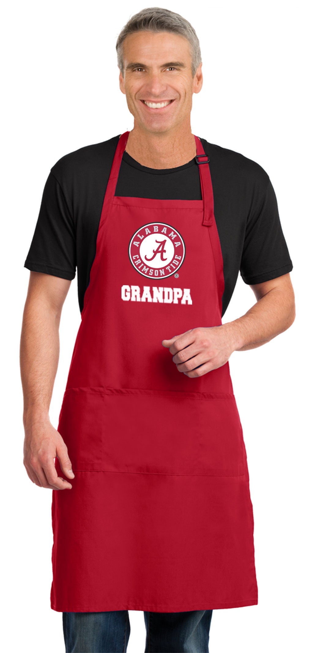 Alabama Logo Large Apron Alabama Apron - Adjustable with Pockets