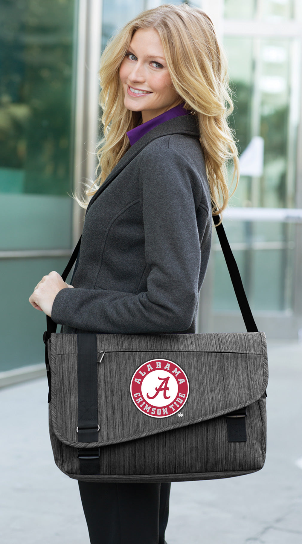 Alabama Laptop Messenger Bag Alabama Logo Travel Bag or Briefcase