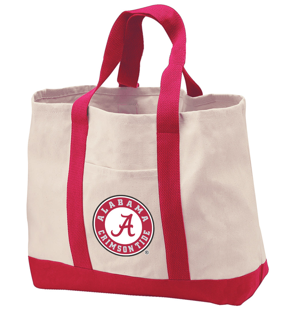 University of Alabama Crimson Tide Cotton Canvas Tote Bag