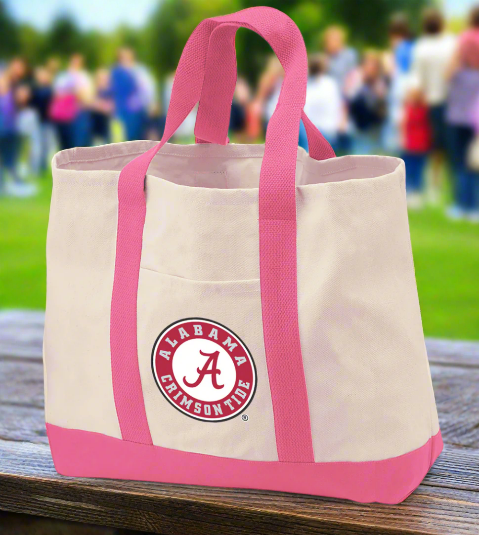 University of Alabama Cotton Canvas Tote Bag