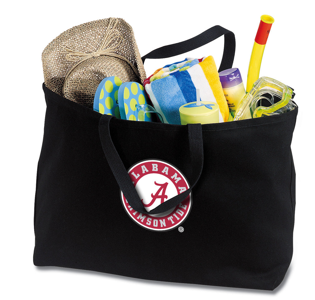 Alabama Logo Large Tote Bag Alabama Jumbo Tote for Beach Pool or Travel