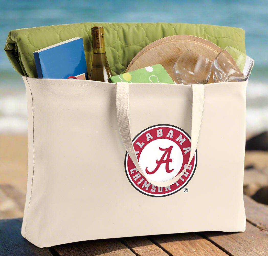 University of Alabama Large Cotton Tote Bag, Shopper Tote