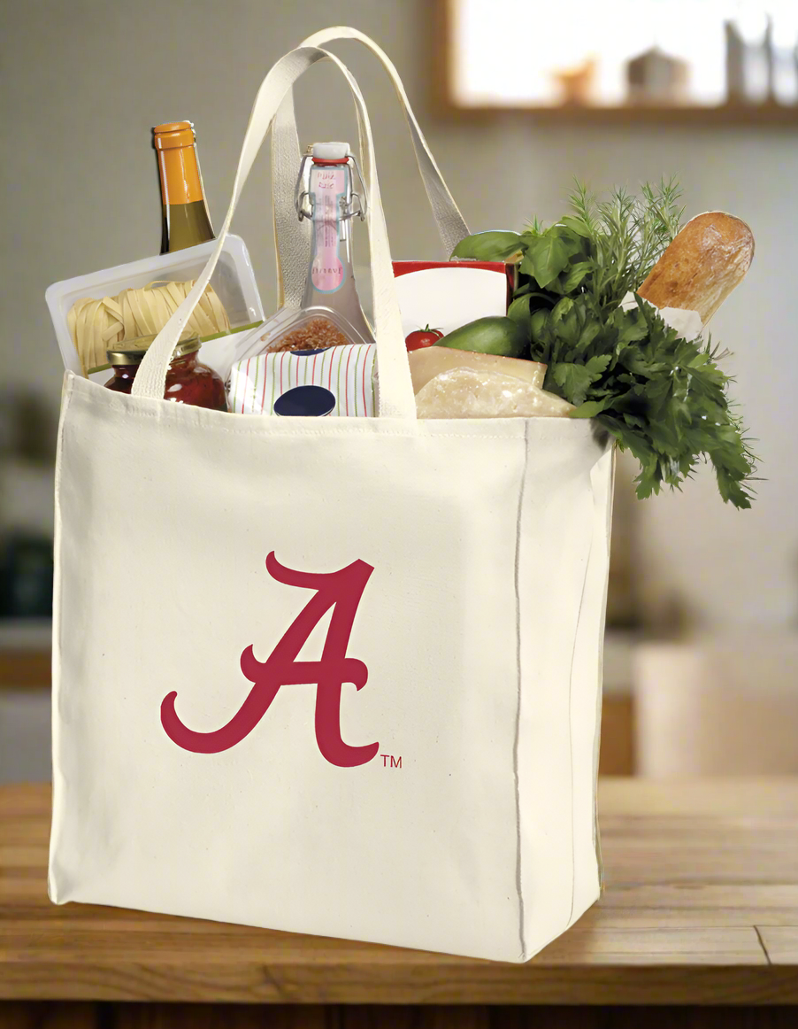 University of Alabama Grocery Shopping Bag Alabama Reusable Cotton Bag