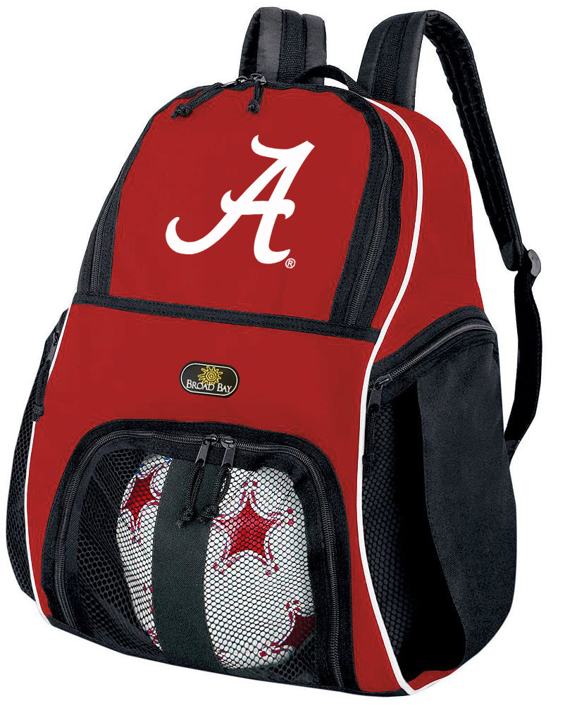 University of Alabama Soccer Ball Backpack or Alabama Volleyball Sports Gear Bag