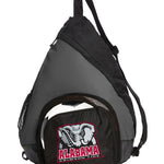 Alabama Sling Backpack University of Alabama Bag with Soccer Ball or Volleyball Bag Sports Gear Compartment Practice Bag