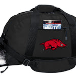 University of Arkansas Duffel Bag Arkansas Razorbacks Gym or Sports Bag with Shoe Pocket