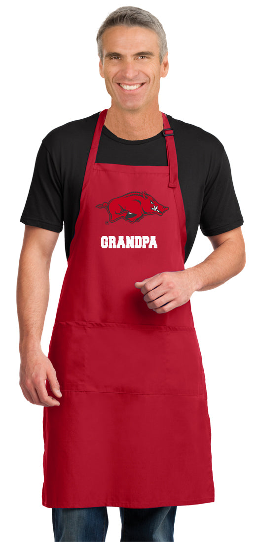 University of Arkansas Large Apron Arkansas Razorbacks Apron - Adjustable with Pockets