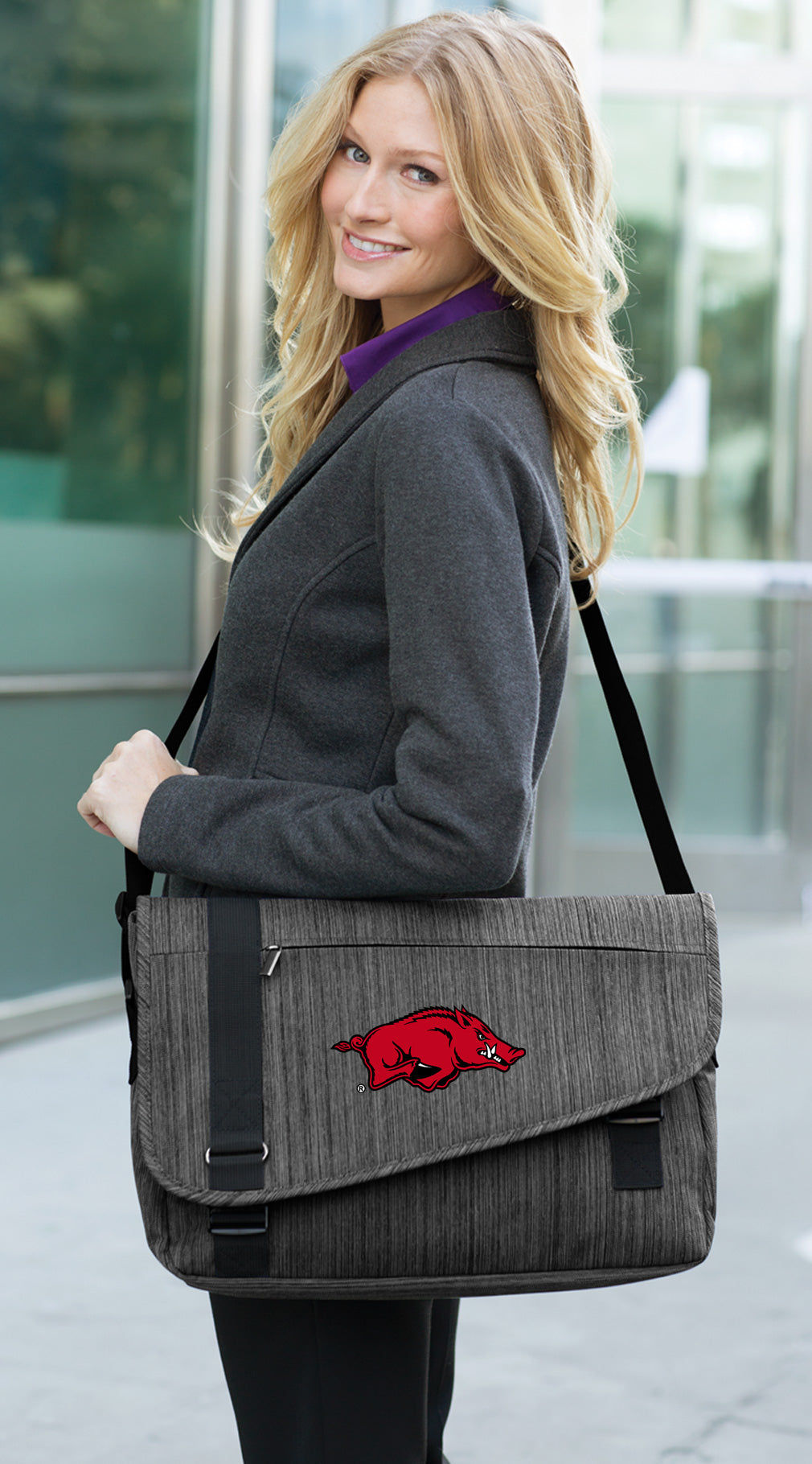 University of Arkansas Messenger Bag Arkansas Razorbacks Laptop Computer Bag