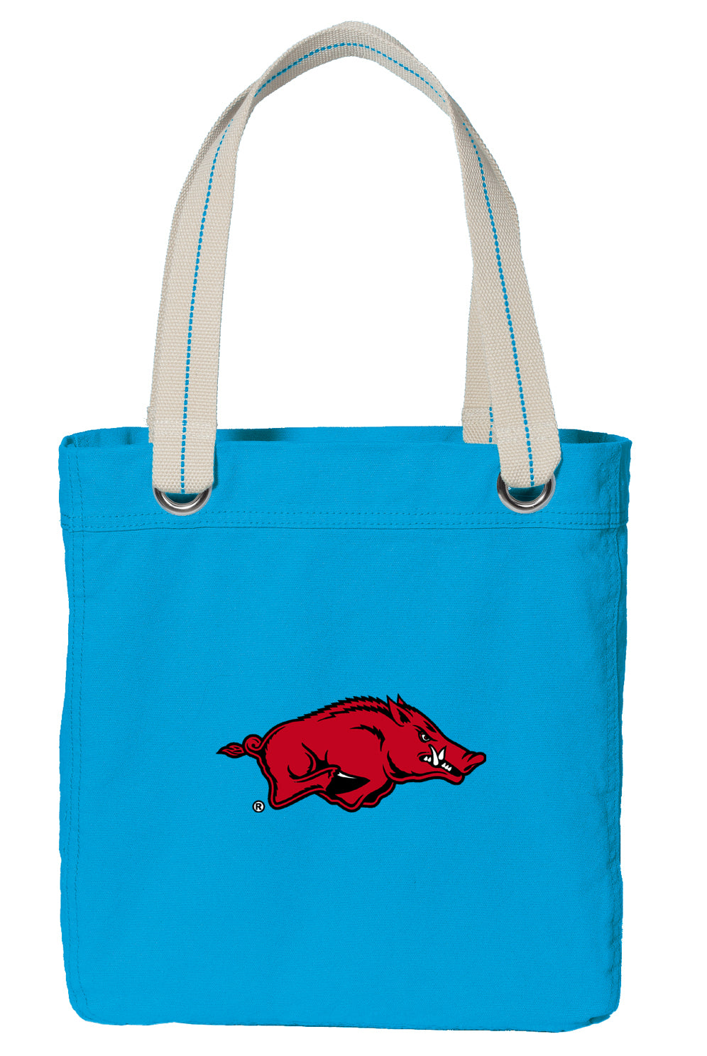 University of Arkansas Tote Bag Arkansas Razorbacks Deluxe Canvas Shoulder Bag