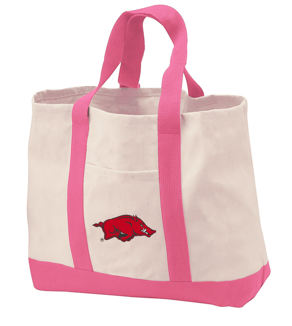 University of Arkansas Canvas Tote Bag Arkansas Razorbacks Classic Tote