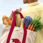 University of Arkansas Canvas Tote Bag Arkansas Razorbacks Classic Tote