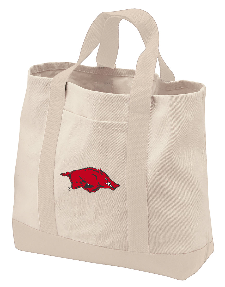 University of Arkansas Canvas Tote Bag Arkansas Razorbacks Classic Tote