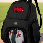 University of Arkansas Soccer Ball Backpack or Arkansas Razorbacks Volleyball Sports Gear Bag