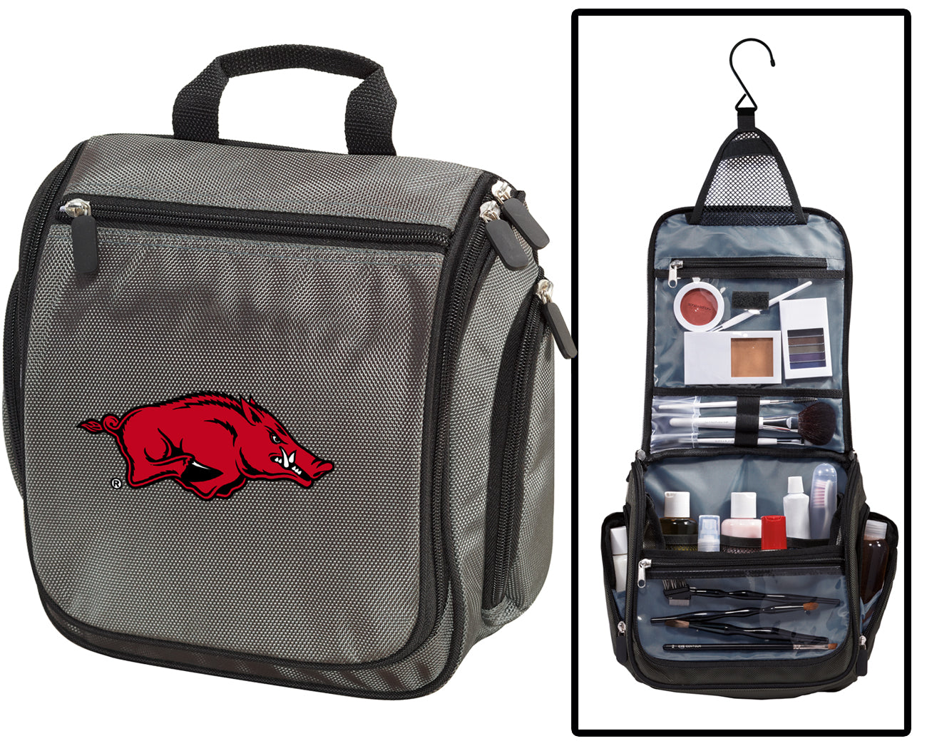 University of Arkansas Toiletry Bag or Mens Arkansas Razorbacks Travel Shaving Kit