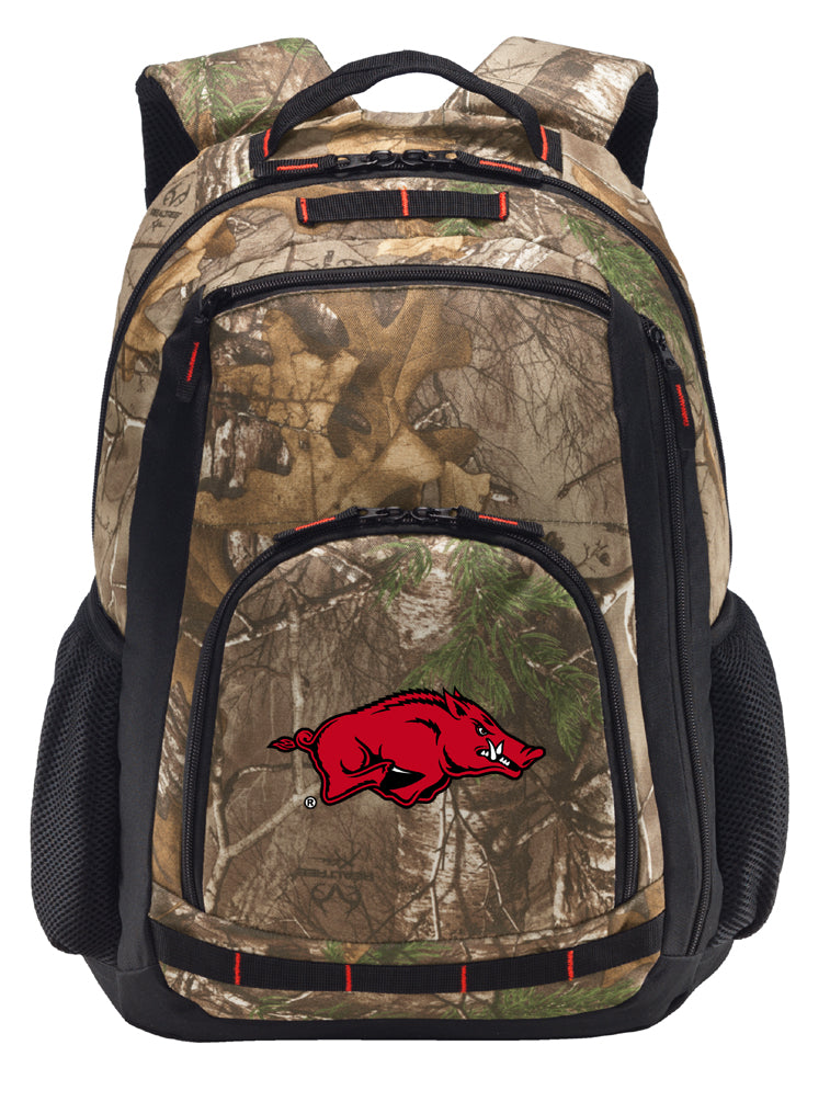 University of Arkansas Camo Backpack Arkansas Razorbacks Laptop Computer Backpack