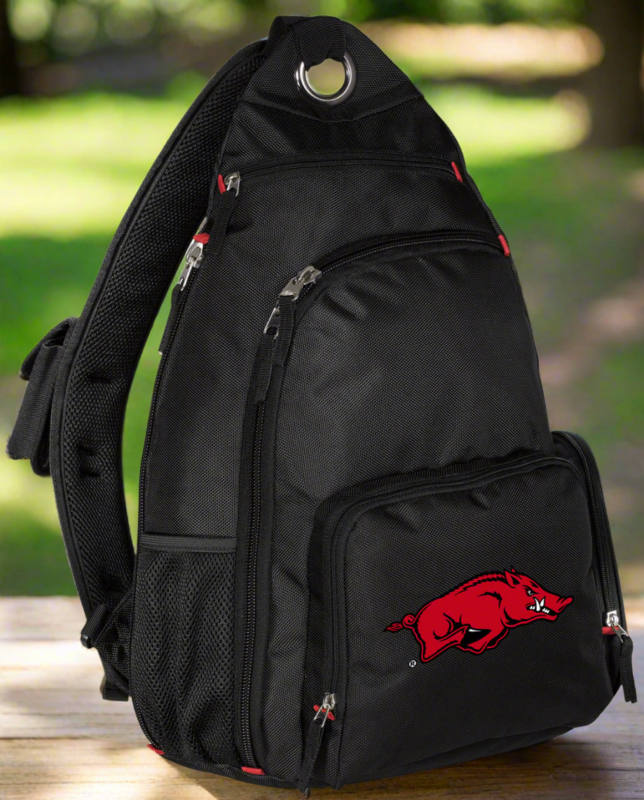 University of Arkansas Sling Backpack Arkansas Razorbacks Crossbody Bag