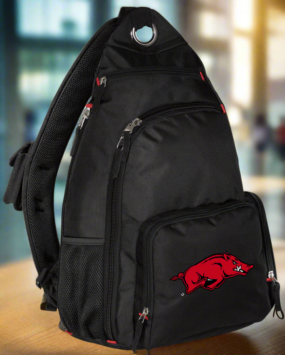 University of Arkansas Sling Backpack Arkansas Razorbacks Crossbody Bag