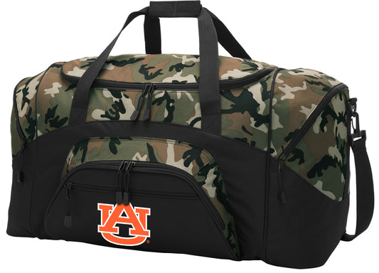 Auburn University Large Camo Duffel Bag Auburn Tigers Suitcase or Sports Gear Bag