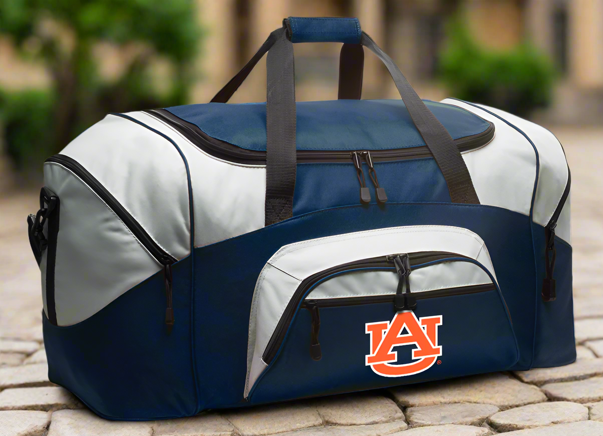 Auburn University Large Duffel Bag Auburn Tigers Suitcase Luggage Bag