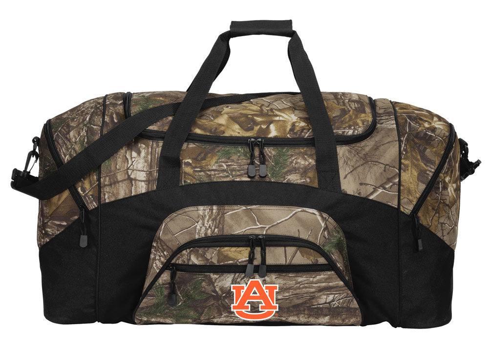 Auburn University Camo Large Duffel Bag Auburn Tigers Suitcase Travel Bag or Sports Gear Bag