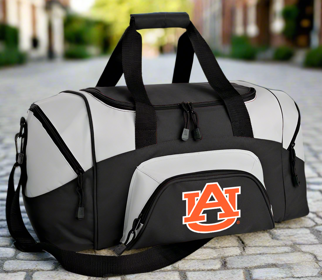 Small Auburn Duffel Bag Auburn University Carryon Suitcase or Gym Bag