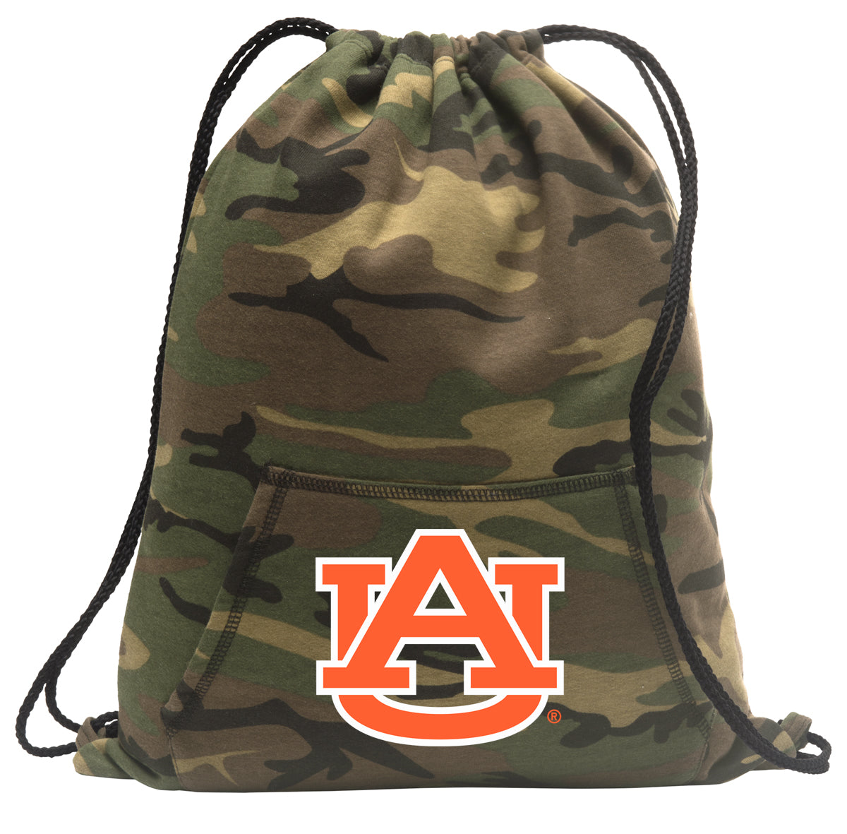 Auburn Camo Drawstring Backpack Auburn University Hoody Style Cinch Pack Bag