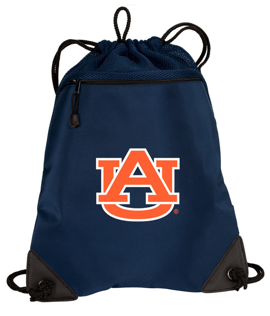 Auburn University Drawstring Backpack Auburn Tigers Cinch Pack - Mesh & Microfiber