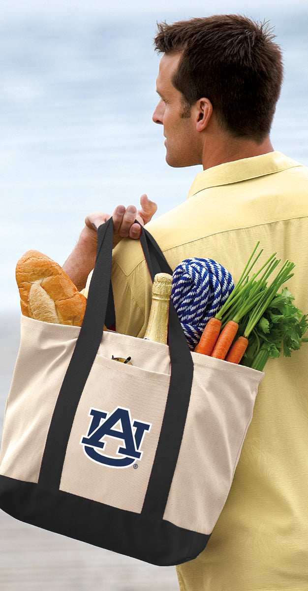 Auburn Canvas Tote Bag Auburn Tigers Classic Tote