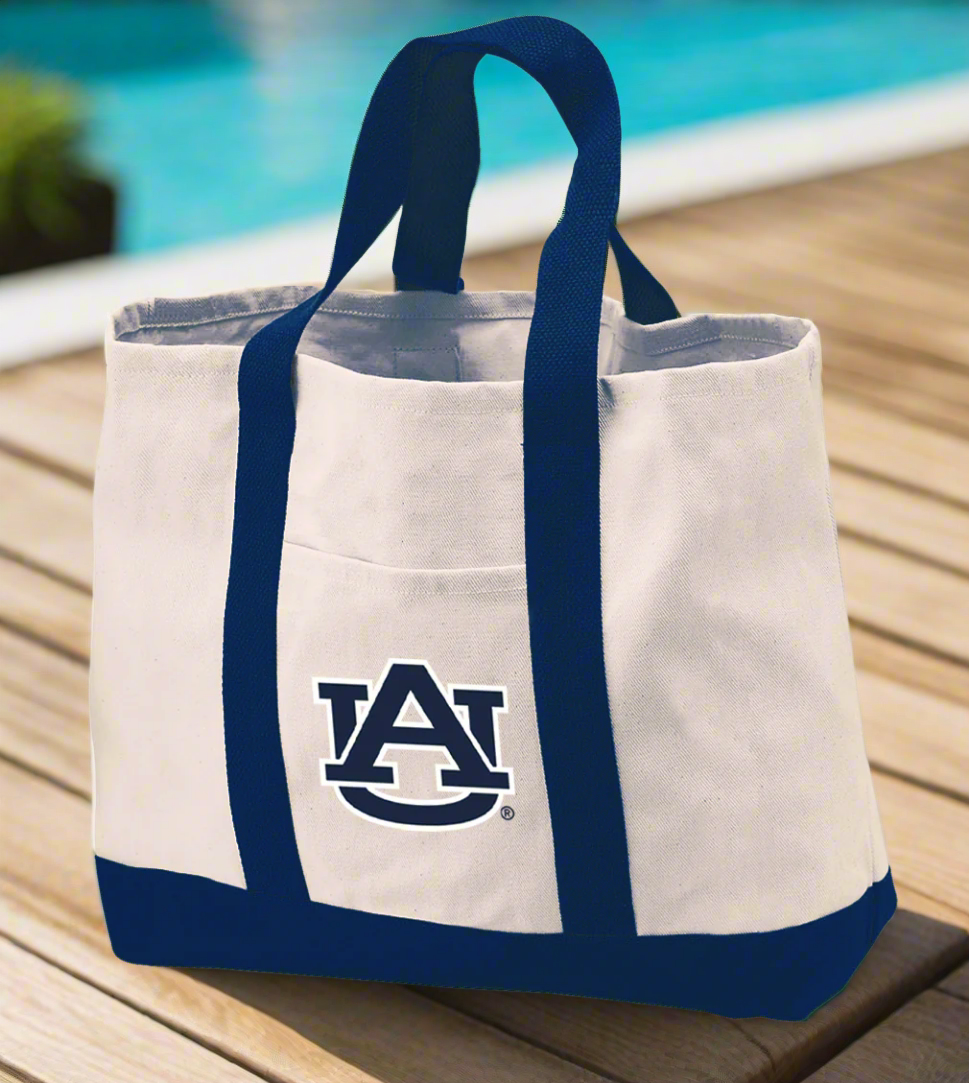 Auburn Canvas Tote Bag Auburn Tigers Classic Tote