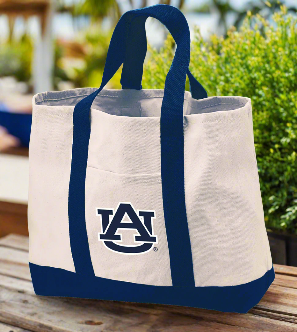 Auburn Canvas Tote Bag Auburn Tigers Classic Tote