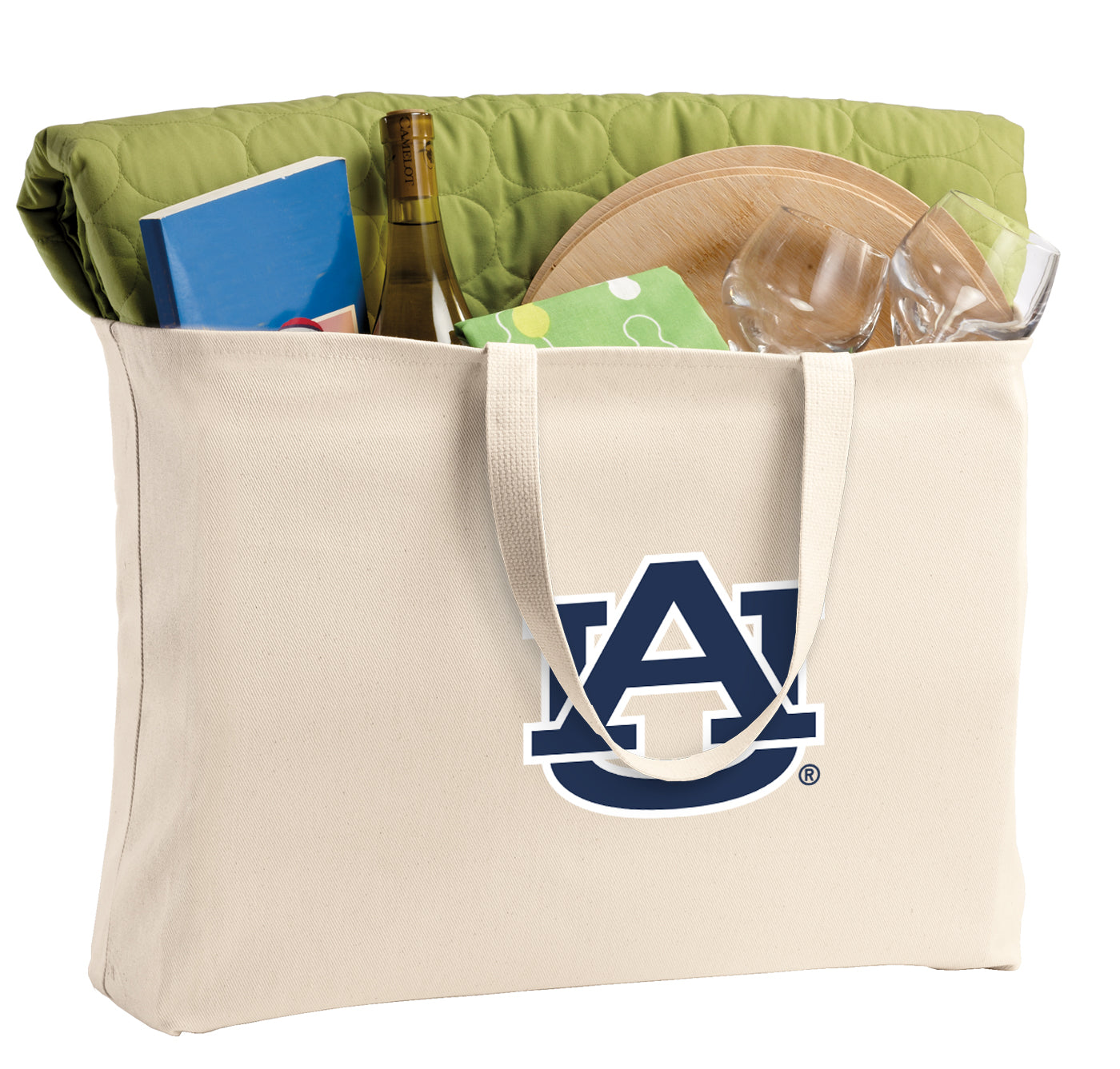 Auburn Large Tote Bag Auburn Tigers Jumbo Tote for Beach Pool or Travel