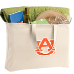 Auburn Large Tote Bag Auburn University Jumbo Tote for Beach Pool or Travel