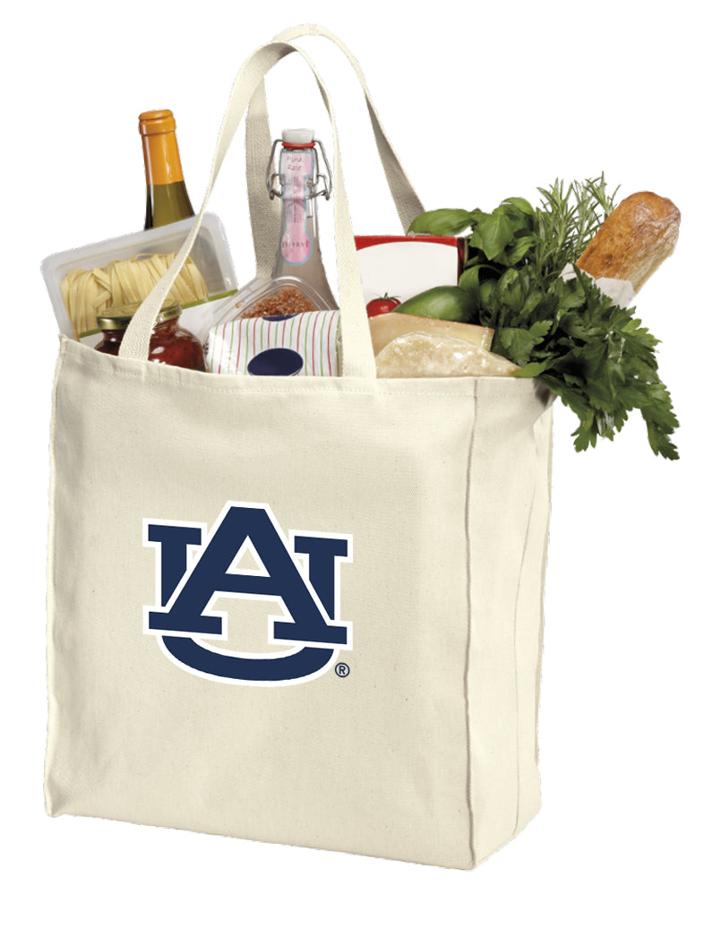 Auburn Grocery Shopping Bag Auburn Tigers Reusable Cotton Bag