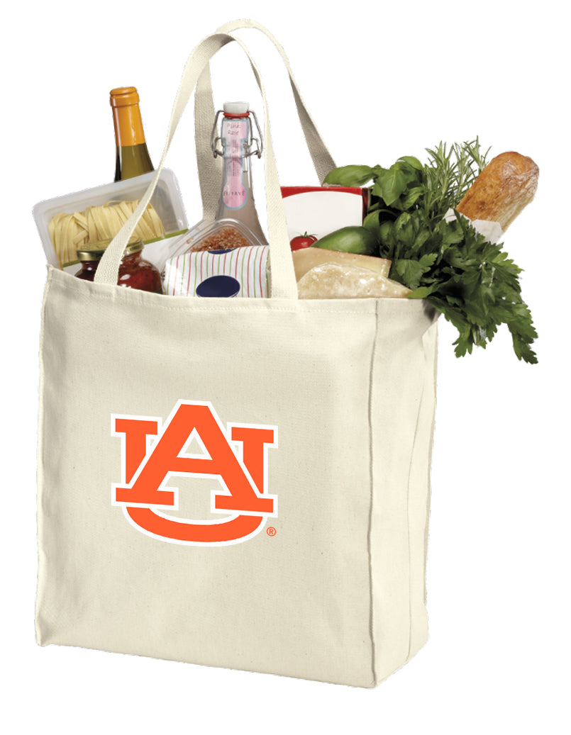 Auburn Grocery Shopping Bag Auburn University Reusable Cotton Bag