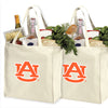 Auburn Grocery Shopping Bags 2 PC SET Auburn University Reusable Cotton Bags