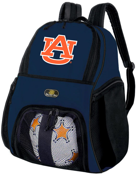 Auburn University Soccer Ball Backpack or Auburn Tigers Volleyball Sports Gear Bag