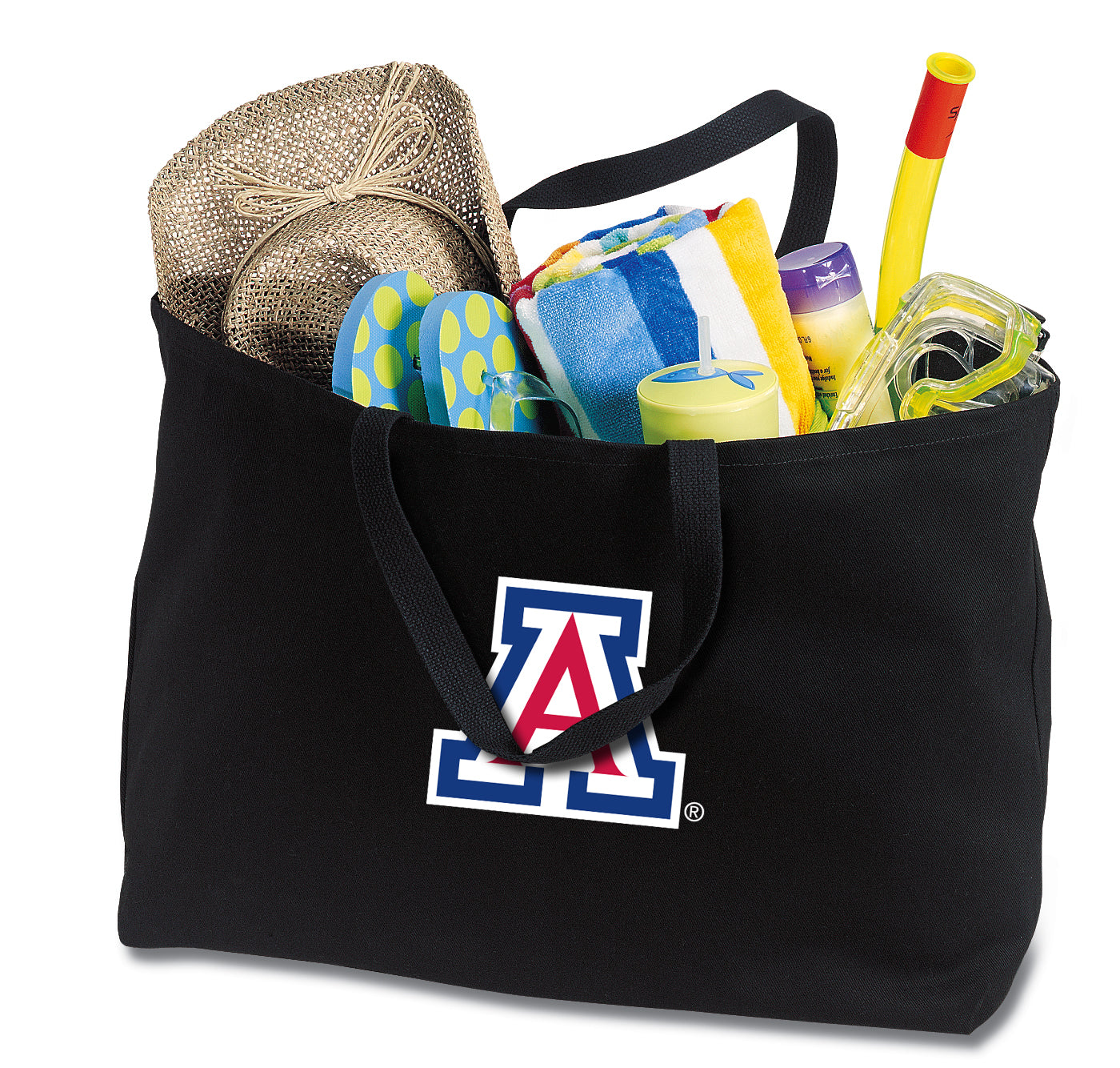 University of Arizona Large Tote Bag Arizona Wildcats Jumbo Tote for Beach Pool or Travel