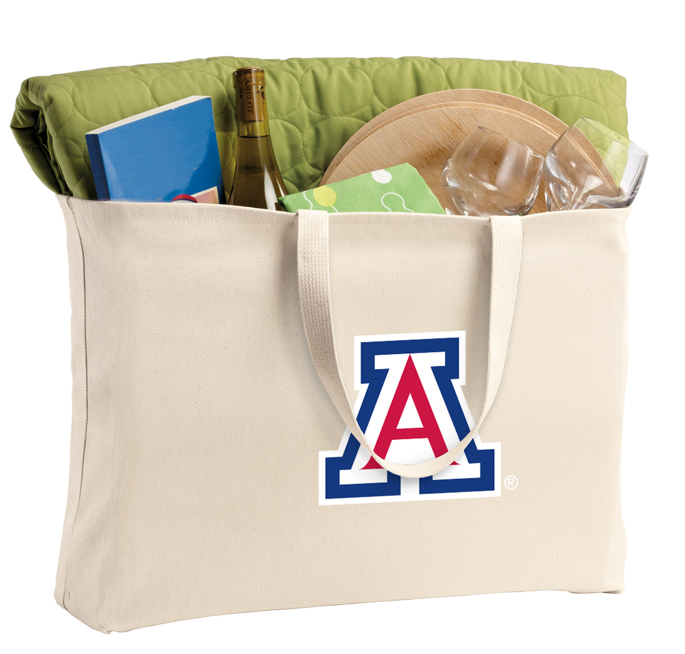 University of Arizona Large Tote Bag Arizona Wildcats Jumbo Tote for Beach Pool or Travel